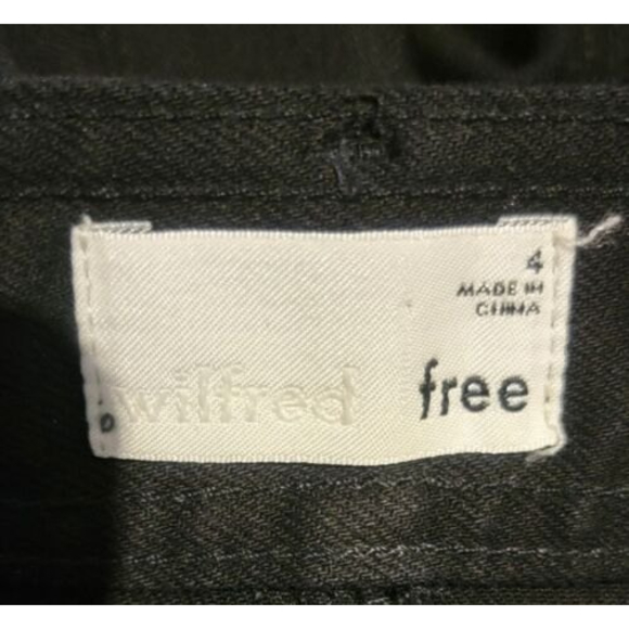 Aritzia Wilfred Free Black Straver Denim Mini Skirt - Picture 11 of 12
